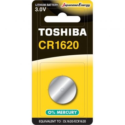
Батарейки Toshiba CR1620 1шт

