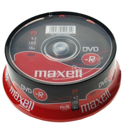 
Диски MAXELL DVD-R  25шт
