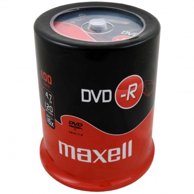 
Диски MAXELL DVD-R  100шт
