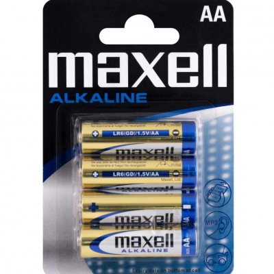 
Батарейки MAXELL алкалиновые АА 4шт блистер
