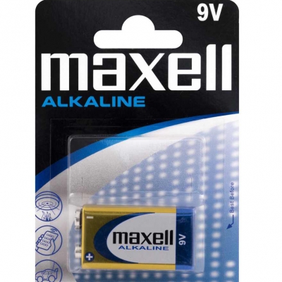 
Батарейки MAXELL алкалиновые крона 9В
