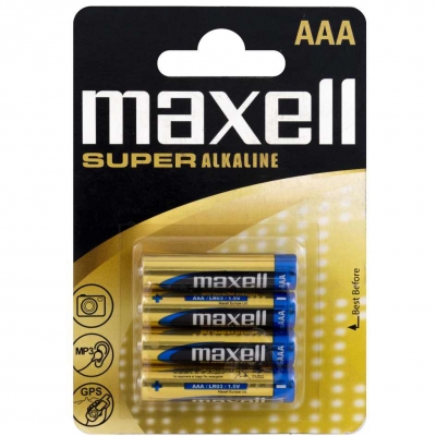 
Батарейка Maxell супер алкалиновые ААA
