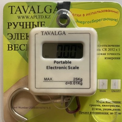 
Весы электронные Tavalga Тавалга ручные до 25 кг
