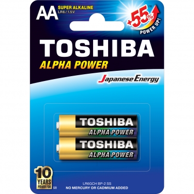 
Батарейка TOSHIBA ALFA POWER AA LR6

