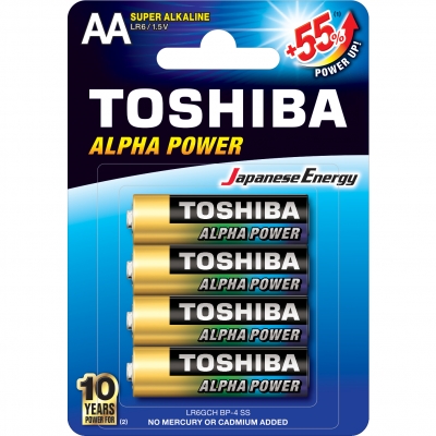 
Батарейка TOSHIBA ALFA POWER AA LR6 4шт
