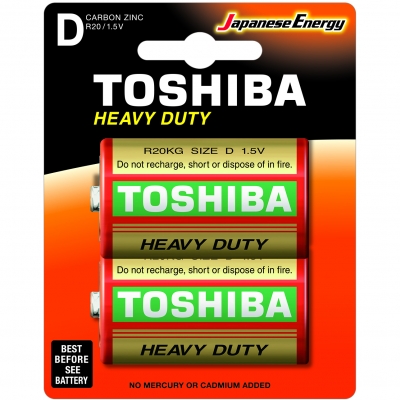 
Батарейка  TOSHIBA  HEAVY DUTY  R20
