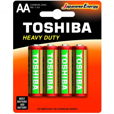 
Батарейка  TOSHIBA  HEAVY DUTY  R6 AA

